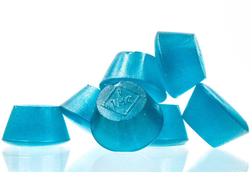 Incredibles blue-raspberry gummy edibles
