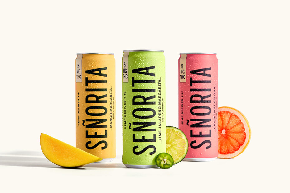 Cans of Señorita THC drinks