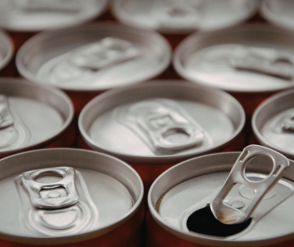 tops of THC canned beverages